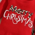 thumbnail image 5 of QIPOPIQ Girls Clothes Clearance Christmas Toddler Baby Girl Outfit Long Sleeve Sweatshirt Top Bell Bottoms Pants Set Baby Clothes With Headband, 5 of 9