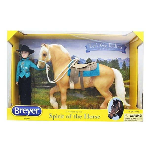 Breyer 19 Traditional Series Model Horse Set Let's Go Riding, Western