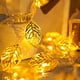 thumbnail image 2 of Luces LED de 6,6 pies con hojas huecas - Decoración navideña de Acción de Gracias con batería blanca cálida y USB, 2 of 7