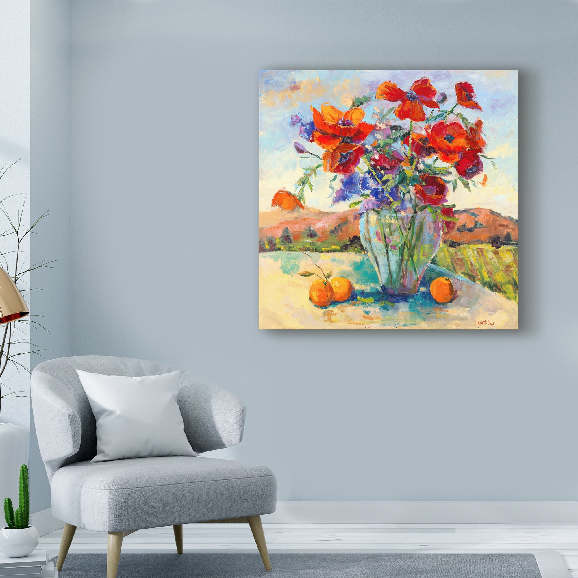 Trademark Fine Art 'Floral Kaleidoscope II' Canvas Art by Nanette Oleson