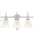 thumbnail image 6 of Warehouse of Tiffany Annha Sand Nickel 3-Light Cone Glass Shade Wall Sconce, 6 of 6