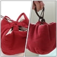 thumbnail image 3 of IBASETOY 1Pc Compact Red Teaware Organizing Pouch with Strong Drawstrings for Travel Use, 3 of 8