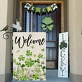 thumbnail image 2 of Rdsfhsp St Patricks Day Garden Flag 12 x 18 Inch, Floral Shamrocks Double Sided Decorative Flag for Holiday Home Outside Yard Lawn Outdoor Decoration, 2 of 5