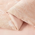 thumbnail image 6 of Chezmoi Collection Isla 7-Piece Floral Bed in a Bag Queen, Coral/White, Jacquard Textured Lightweight Comforter Bedding with Sheets Set for All Season, 6 of 9