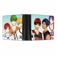 thumbnail image 1 of Billetera Kurokos con personajes de anime de baloncesto, delgada y plegable, 1 of 2