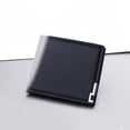 thumbnail image 4 of Fashion Coin ID Short Wallet Solid Color Men Open Purse Multiple Card Slots Clutch Bag, 4 of 5