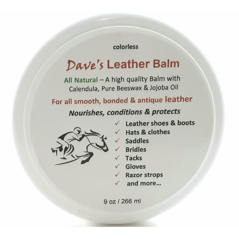  All Natural Beeswax Leather Balsam with Application Sponge