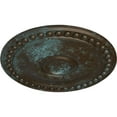 thumbnail image 3 of Ekena Millwork 19 1/8"OD x 1"P Foster Ceiling Medallion (Fits Canopies up to 5 5/8"), Hand-Painted Bronze Blue Patina, 3 of 8