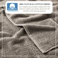 thumbnail image 3 of Great Bay Home Quick Dry Loop Textured 4-Pack Bath Towel Set, 54" x 27", Dark Grey, 3 of 6