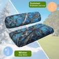 thumbnail image 5 of Jeiento Blue Camo Hunting Golf Cart Seat Covers 2 Pack Fit for EZGO TXT RXV/Club Car DS Precedent Golf Cart Bench Cover and Backrest Cover Set Golfcart Accessories, 5 of 7