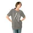 thumbnail image 3 of Effete Feline Claw Marks Scratch Organic Staple T-shirt, 3 of 4