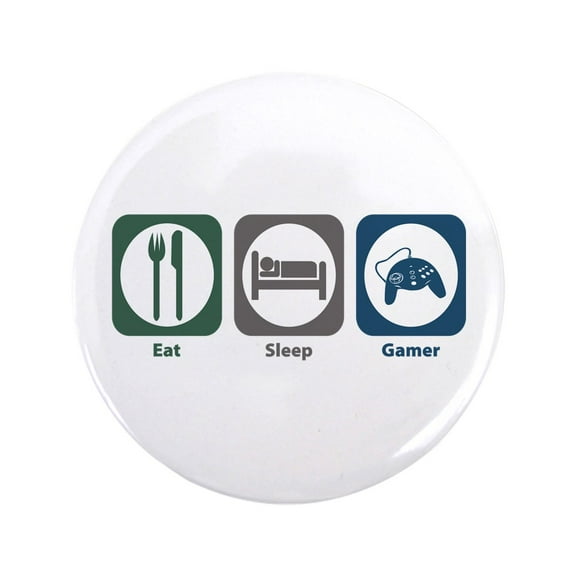 CafePress - Eat Sleep Gamer 3.5&Quot; Button - 3.5" Button
