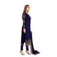 thumbnail image 6 of Trendmalls Women's Georgette Embroidery Work Ready To Wear Stright Salwar Suit Set, 6 of 8