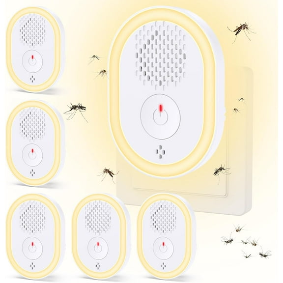 Ultrasonic Pest Repeler 6 Pack, Electronic Pest Control Plug in Indoor for Mouse, Roach, Rodent, Bugs, Mosquito, Spider, Rats Repelent for Home, Kitchen, Office, Warehouse