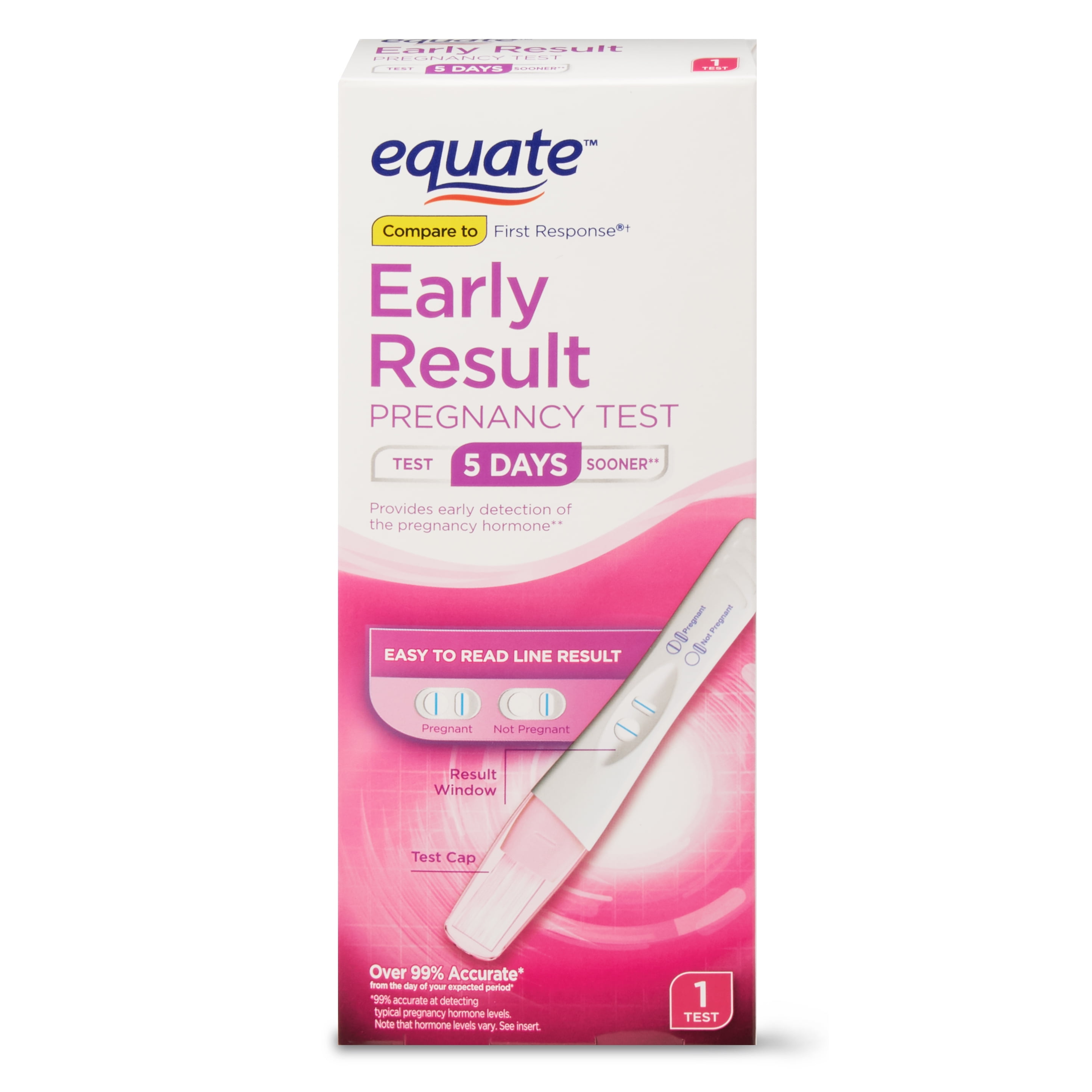 Equate Early Result Pregnancy Test, 1 Count - Walmart.com - Walmart.com