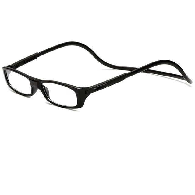 Gafas de lectura plegables con imán, gafas de moda para hombres y mujeres mayores, cómodas para colgar del cuello para leer