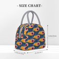 thumbnail image 2 of Gaeub Burning Rugby Balls Lunch Bag Water-Resistant, Leakproof, Durable, with Spacious Main Compartment and Front Pocket, for School, Work, Picnic, Outdoor Use-One Size, 2 of 6