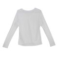 thumbnail image 2 of Goldie T-Shirt Uni Blanc à Manches Longues pour Femme - TP, 2 of 2