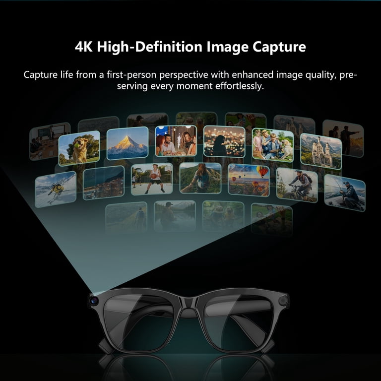 LUOMATE Smart Glasses with 8MP Camera and AI Assistant photo 5