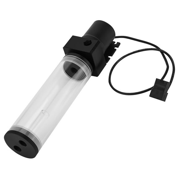 PC Water Cooling Pump, 19W Pump G1/4 Acrylic Computer DIY Water Cooling Water Cooling Kit Cooling Water Pump With Cylinder Reservoir for PC CPU Liquid Cooling