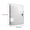 White, variant on Pink A4 4-Hole Loose-Leaf Binder Folder, Large Capacity Document Organizer with Elastic String Closure, Press Open Design for Office Paper Storage
