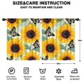 thumbnail image 2 of Blackout Kids Curtains,Sunflowers and Butterflies Childrens Insulated Curtains Set Of 2,Bedroom Essentials,Toddler Room Decor 52x63in(132x160cm), 2 of 4