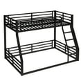 thumbnail image 4 of Leumius Metal Bunk Bed,Twin over Full Floor Bunk Bed Frame for Kids/Teens/Adults,Space-Saving/Noise Reduced/No Box Spring Needed,Black, 4 of 11