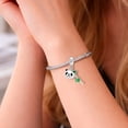 thumbnail image 4 of 925 Sterling Silver Panda & Bamboo Dangle Charm For Bracelets & Bangle Pendant Jewelry, 4 of 5