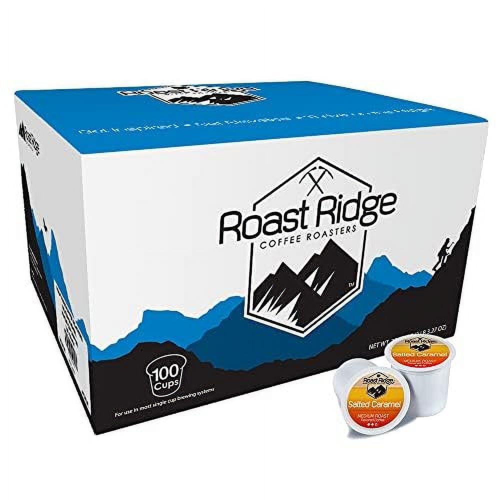 Roast Ridge Single Serve Coffee Pods for Keurig K-Cup Brewers, Salted Caramel, Medium Roast, 100 ct