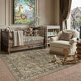 thumbnail image 3 of BERTHMEER Small Area Rugs 3'x5' for Bedroom Bathroom Entryway Kitchen Laundry Rugs Non Slip Washable Vintage Brown Carpets Oriental Dorm Office Entrance Traditional Distressed Throw Rugs, 3 of 6