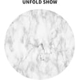 thumbnail image 5 of Grey White Marble Tablecloth Round 60 Inch Modern White Marble Table Cover Waterproof Polyester Marble Cover Table Kitchen Table Cloth Cover Anti-Slip Table Cover for Home Dinning Tabletop Decor, 5 of 6