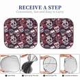 thumbnail image 6 of Haiem Rose Flowers Car Windshield Sun Shade (2 Pieces) Foldable Windshield Sun Shade Car Accessories for Truck SUV Pickup-Large, 6 of 7