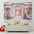 thumbnail image 5 of HongHeng Christmas Backdrop Christmas Window Backdrop for Photography Winter Xmas Tree Snow Gift New Year Christmas Party Backdrops Xmas Night Family Party Background 39x47in, 5 of 6