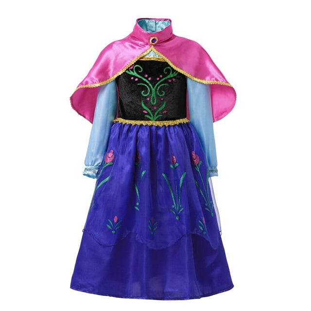 Disfraz de Frozen de Disney para niñas, vestido de princesa con lentejuelas blancas, traje de baile de malla, ropa de carnaval, Cosplay para niños, Reina de la nieve, Elsa y Anna Fivean unisex