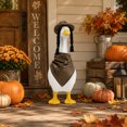 thumbnail image 6 of Sruoe Porch Goose Outfits with Wig Hat, 23 Inch Porch Goose Clothes, Goose Clothes Dress, Duck Sculpture Clothes for Lawn Statue Cement Statue Yard Patio Party Decoration, 6 of 6