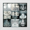 thumbnail image 1 of Sophie 6 26x26 White Modern Wood Framed Museum Art Print Titled - Chandelier Collage, 1 of 4