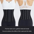 thumbnail image 5 of Women Waist Trainer Cincher Belt Tummy Control Sweat Girdle Workout Slim Belly Band for Weight Loss, Back Support Sweat Crazier Slimming Body Shaper Silver Ion Material Belt-Sport Girdle Belt,Black,S, 5 of 16