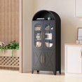 thumbnail image 6 of RRO Modern Metal Kitchen Pantry Storage Hutch Cabinet with Doors and Adjustable Shelves, 6 of 6