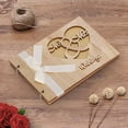thumbnail image 3 of Oubit Guest Book,Wooden Wedding Guest Book Wedding Decoration Wedding Guestbook Smart Functionality, 3 of 9