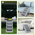 thumbnail image 5 of Coziwow 4-Step Foldable Dog Ladder for High Beds, Pet Stairs with Non-slip Pads for Small to Medium Pets, Gray, 5 of 9