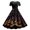 Purple, variant on FYEGRE Women’s Long Sleeve A-Line Dress – Printed Bowknot Cross Midi Dress with Celestial, Gothic, or Holiday Patterns Pink L