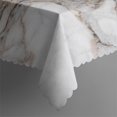 thumbnail image 4 of Rectangular Tablecloth 60x84 Inch – Waterproof Polyester Printed Table Cover, Wrinkle Resistant, Washable for Kitchen & Dining, Marble Liquid Print, 4 of 6