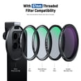 thumbnail image 6 of Neewer LA006 67mm Phone Filter Mount with Cold Shoe & Locking Knob, Fits iPhone 16/15 Pro/14/13 & Samsung Galaxy S22/S23/S24 Ultra, 6 of 8