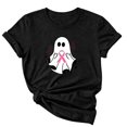 thumbnail image 5 of IMENGL Tops for Women Short Sleeve Casual Neck Printed Graphic Tee Daily Outfits Loose Basic Women's Short Sleeve T Shirts,M-XXXL, 5 of 6