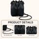 thumbnail image 3 of Bolso tipo cubo y bolso con flecos para mujer, bolso tipo cubo con cuerda, bolso cruzado de un solo hombro a la moda, bolso cruzado novedoso, 3 of 5