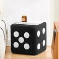 thumbnail image 5 of Ohmyroo Dice Shaped Low Stool Cube Ottoman Footrest for Living Room Bedroom Entryway Foot Rest Shoe Changing Extra Seating, 5 of 6