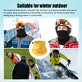 thumbnail image 2 of Cateissary Calentador de cuello colores surtidos térmico cómodo cuello polaina espesar gran textura accesorios de ciclismo pañuelo para el cuello para Suministros térmicos Amarillo Cateissary HA059437-02, 2 of 6