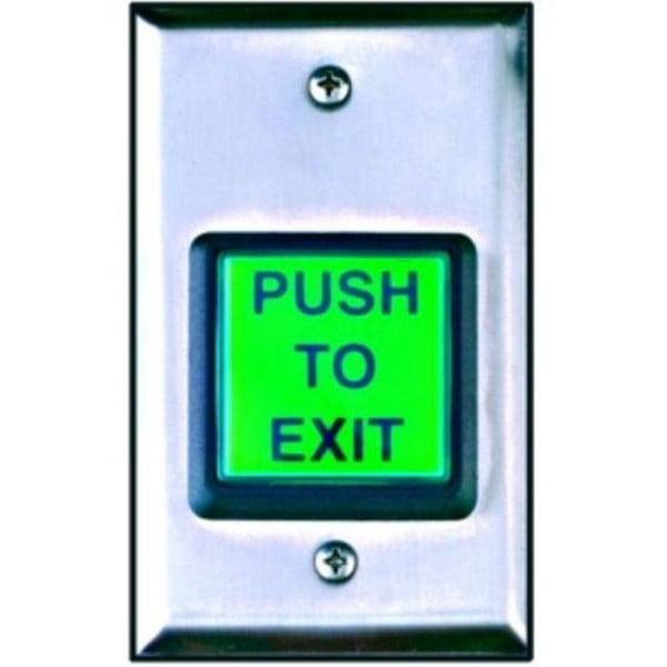 CAMDEN MARKETING CAMCM30E GREEN PUSH TO EXIT BUTTON CAMCM30E