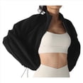 thumbnail image 2 of Chaqueta Corta de para Mujer con Dobladillo con Cordón Negro S, 2 of 8