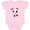 AD-Pink, variant on Goth Bunny Boys or Girls Baby Bodysuit